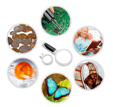 Wesley's LED Magnifying Glass for Reading,  2 Lens set for Seniors, Macular Degeneration 10x 5x Magnification