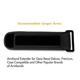 Gear Beast GearWallet Galaxy S8 Plus Sports Armband for Running, Compatible w/ Otterbox Type Cases, Large Capacity Storage Pocket, 4 Card Slots, Cash, Keys, Earbuds Also fits Note 5, 4, 4 Edge, More