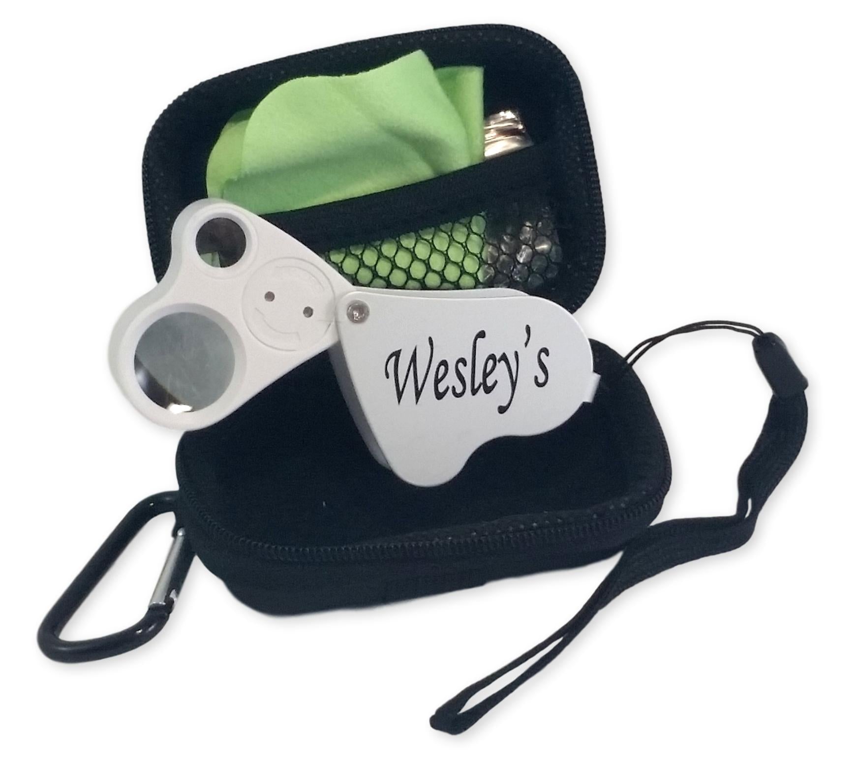 Jewelers Loupe 30X 60X With EVA Travel Case Jewelry Magnifier with LED –  WESLEY'S AS YOU WISH