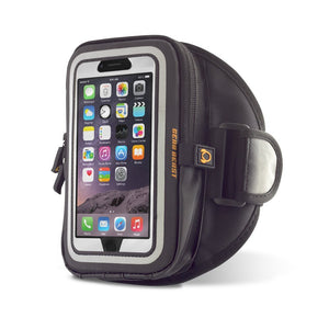 Gear Beast GearWallet iPhone 7 Sports Armband for Running, Workout, Compatible w/ Otterbox Type Cases, Large Capacity Storage Pocket, 4 Card Slots, Keys, Earbuds Also fits Phone 6S, 6 & More