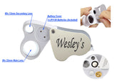 Wesley's Jewelers Loupe  30X 60X LED Illuminated with EVA Carrying Case, Loupe Magnifier for Mineral, Gems, Gardening, Hobbies, Industrial